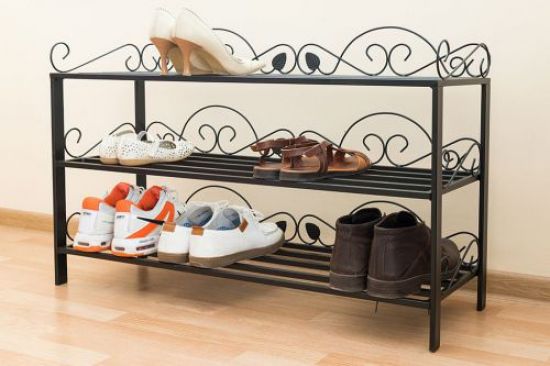 Shoe shelf "Mi-3" Shelf 92cm shoe cabinet 21235 Shoe storage metal