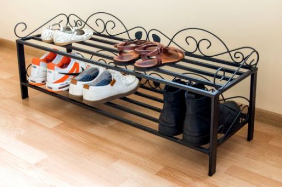 Shoe shelf "Mi-2" Shelf 92cm shoe cabinet 21236 Shoe storage metal