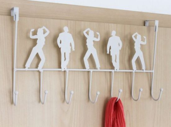 Türgarderobe 131017 Türhaken 42cm Weiß Garderobe Kleiderhaken Haken Hakenleiste