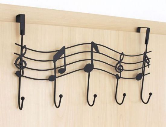 Türgarderobe Melody 131019 Schwarz Türhaken 42cm Garderobe Kleiderhaken Haken Hakenleiste