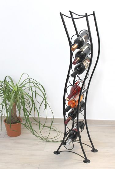 Weinregal ST099 Flaschenständer 120 cm Flaschenhalter Flaschenregal aus Metall