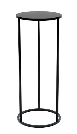 2x DanDiBo Flower Stool Metal Black Round 60 cm Flower Stand Side Table 96316 Flower Column Modern Plant Stand Plant Stool