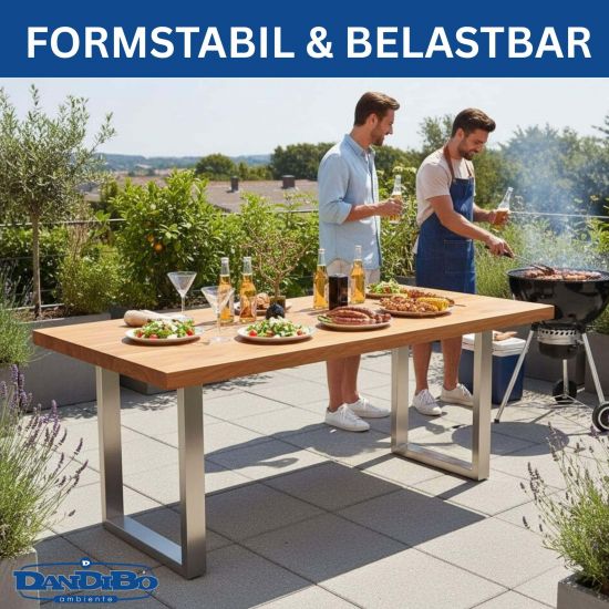 DanDiBo 2x Stainless Steel Table Legs 72 x 70 cm Table Frame Height-Adjustable 96672 Table Legs Furniture Legs Table Runners Dining Table Legs