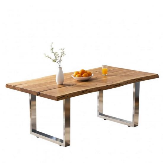 DanDiBo 2x Stainless Steel Table Legs 72 x 80 cm Table Frame Height-Adjustable 96671 Table Legs Furniture Legs Table Runners Dining Table Legs