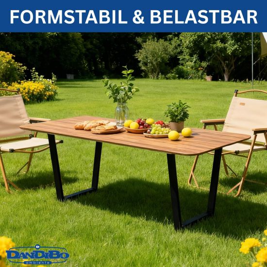 DanDiBo 2x Tischbeine Metall Schwarz 72 x 72 cm Tischgestell Höhenverstellbar 96668 Tischfüße Möbelfüße Tischkufen Esstisch Beine