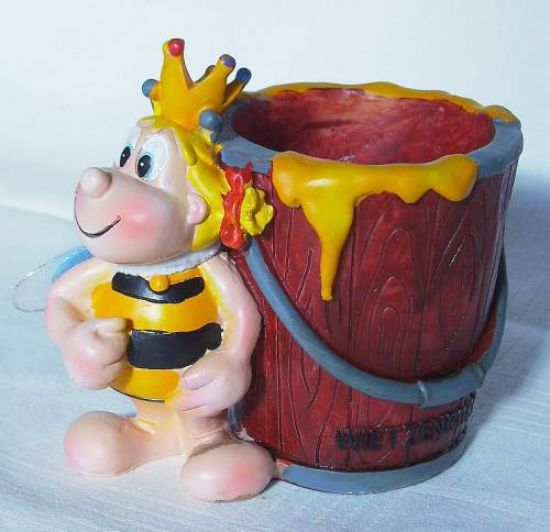 Biene Wietzendorf Maskottchen Becher Vase Souvenir Nr.1