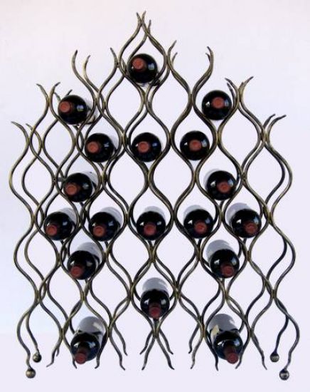 Weinregal "Grand Feu" Metall Schmiedeeisen für 40 Flaschen Flasc