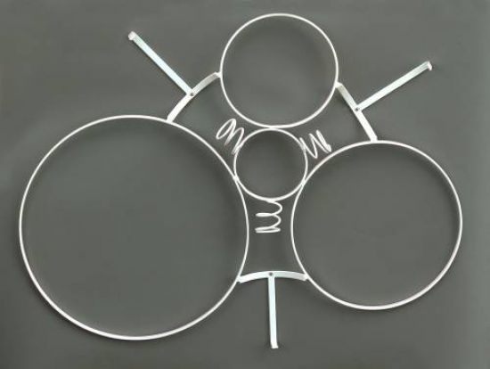 Weinregal "White Mystery" Flaschenständer Metall 80cm Flaschenha