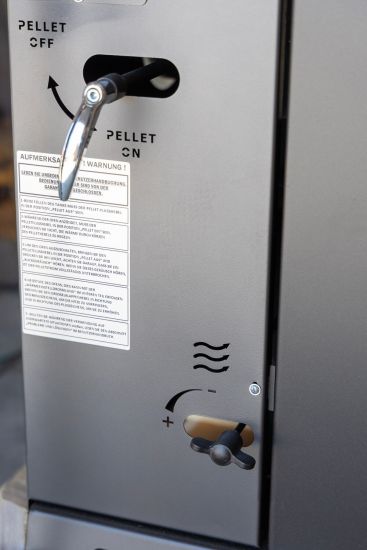Babas Eco Hybridofen Pellets und Holz Kombiofen Kaminofen 8 kW Pelletofen ohne Strom Schwarz Holzofen Holz Ofen Kamin