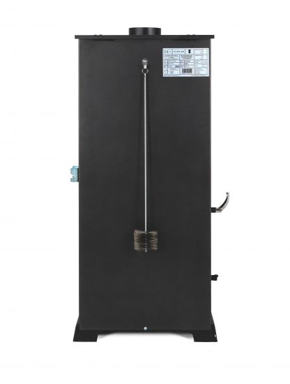 Babas Gold Hybridofen Pellets und Holz Kombiofen Kaminofen mit Backfach 12 kW Schwarz Holzofen Holz Ofen Kamin