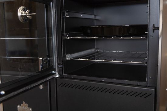 Babas Saphire Hybridofen Pellets und Holz Kombiofen Kaminofen mit Backfach und Herdplatte 10 kW Pelletofen ohne Strom Holzofen Holz Ofen Kamin