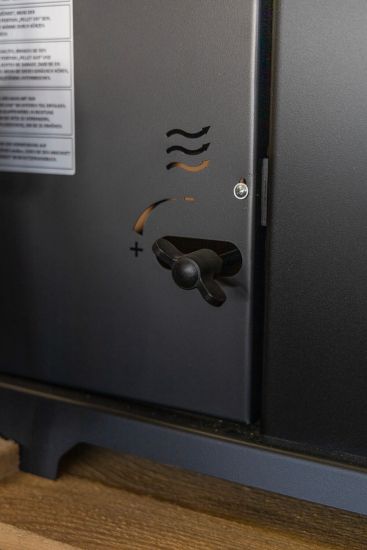 Babas Saphire Hybridofen Pellets und Holz Kombiofen Kaminofen mit Backfach und Herdplatte 10 kW Pelletofen ohne Strom Holzofen Holz Ofen Kamin