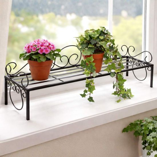 DanDiBo Blumenbank Outdoor/ Indoor Kräuterregal Balkon 75cm Mi Wetterfest Blumenregal Blumenständer Blumentreppe Pflanzentreppe Pflanzenständer