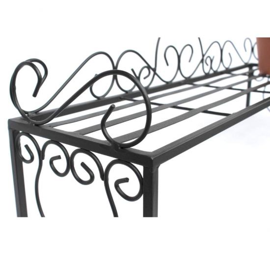 DanDiBo Blumenbank Outdoor/ Indoor Kräuterregal Balkon 75cm Mi Wetterfest Blumenregal Blumenständer Blumentreppe Pflanzentreppe Pflanzenständer