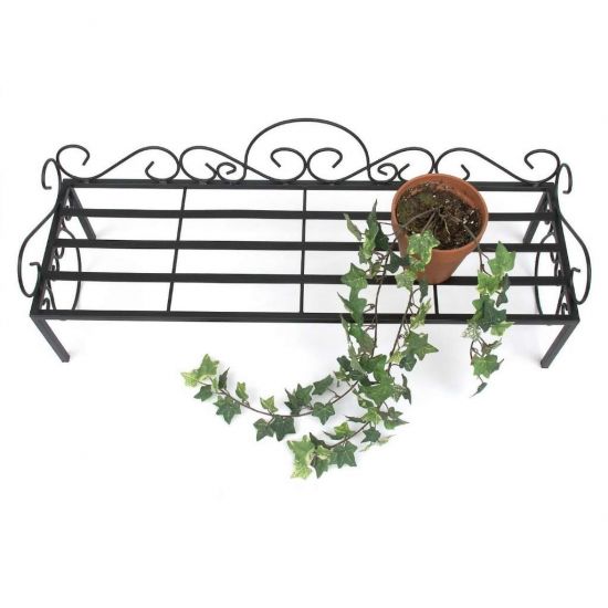 DanDiBo Blumenbank Outdoor/ Indoor Kräuterregal Balkon 75cm Mi Wetterfest Blumenregal Blumenständer Blumentreppe Pflanzentreppe Pflanzenständer