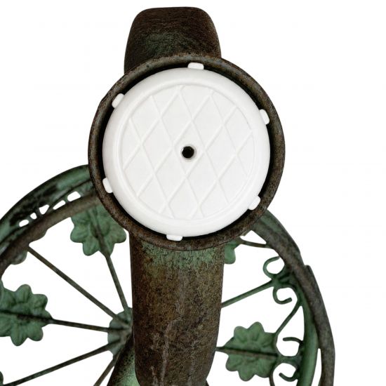DanDiBo Flower Stand Metal Green Patina Round 96008 M Plant Stand 60 cm Flower Stool Side Table Flower Pedestal Plant Stool