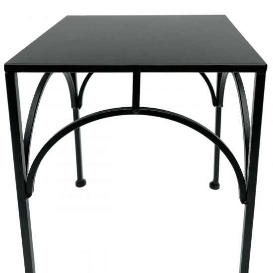 Preview: DanDiBo Metal Plant Stand Black Square 96449 Size L 38 cm Plant Pot Stand Flower Stool Side Table Flower Pedestal Modern Plant Stool