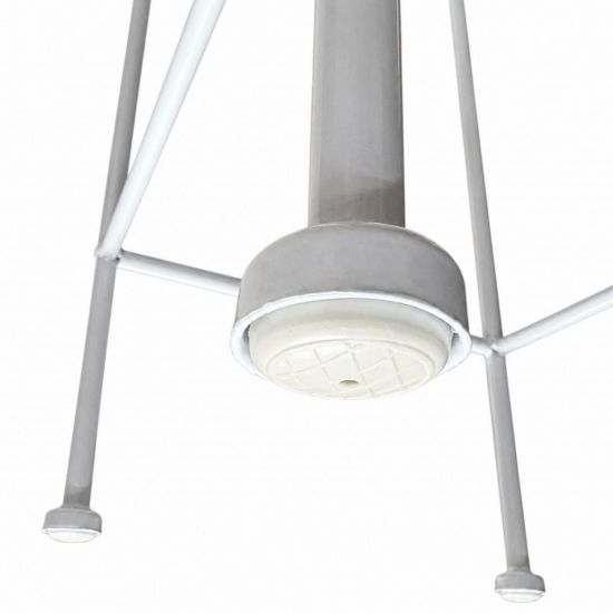 DanDiBo Blumenständer Metall Weiss Eckig 96314 L 70 cm Pflanzenständer Blumenhocker Beistelltisch Blumensäule Modern Pflanzenhocker