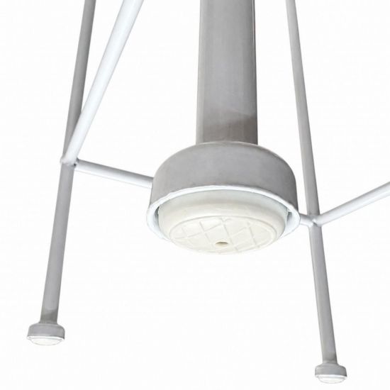 DanDiBo Blumenständer Metall Weiss Eckig 96314 S 50 cm Pflanzenständer Blumenhocker Beistelltisch Blumensäule Modern Pflanzenhocker
