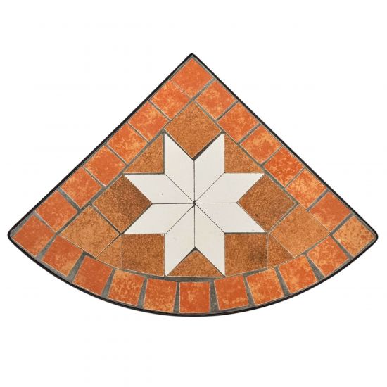 DanDiBo Mosaic Flower Stand Square 12013 M Plant Stand for Outdoor Use 52 cm Flower Stool Outdoor Side Table Plant Stool