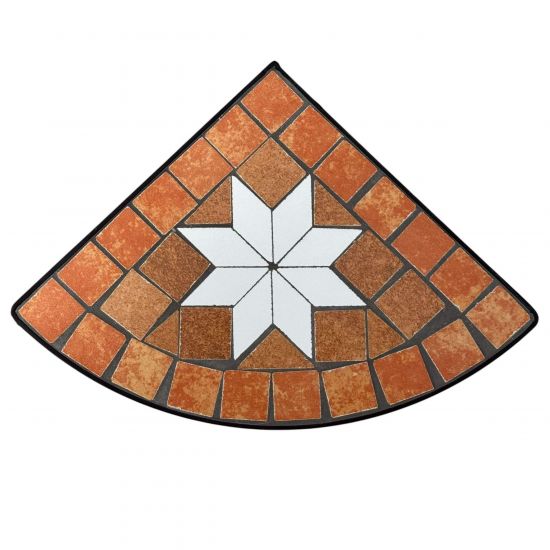 DanDiBo Mosaic Plant Stand Square 12013 S Outdoor Plant Stand 41 cm Flower Stool Outdoor Side Table Plant Stool