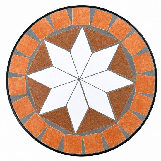 DanDiBo Mosaic Round Plant Stand 12014 L Outdoor Plant Holder Flower Stool Side Table Plant Stool