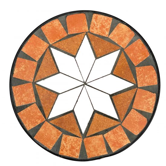 DanDiBo Round Mosaic Plant Stands Set of 2 12011 Outdoor Plant Stands Flower Pot Stools Outdoor Side Tables Plant Stools