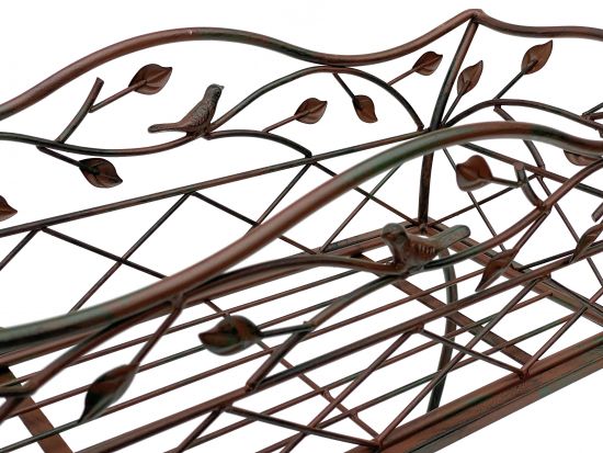 DanDiBo Flower Stand with Basket Flower Box Brown 66 cm 93980 S Plant Box Modern Plant Stand Plant Shelf