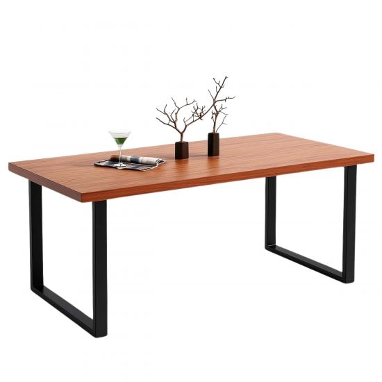 DanDiBo 2x Tischbeine Metall Schwarz 72 x 70 cm Tischgestell Höhenverstellbar 96661 Tischfüße Möbelfüße Tischkufen Esstisch Beine