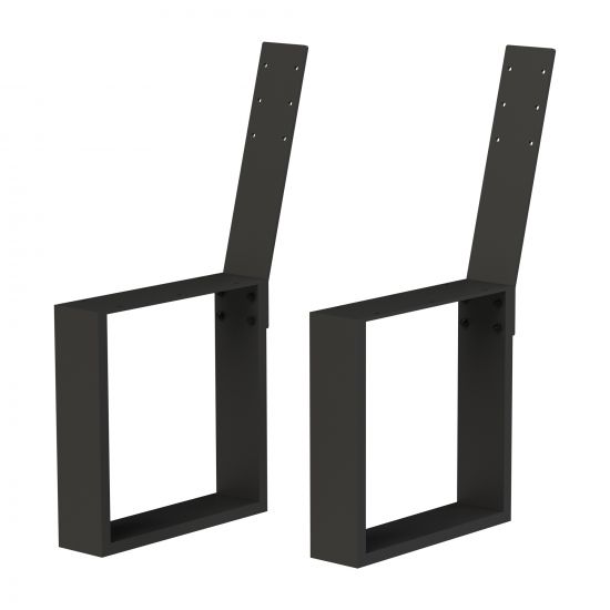 DanDiBo 2x bench legs metal black with backrest set Solid DIY bench feet 96478 Seat frame for garden bench Bench frame Robust Stable