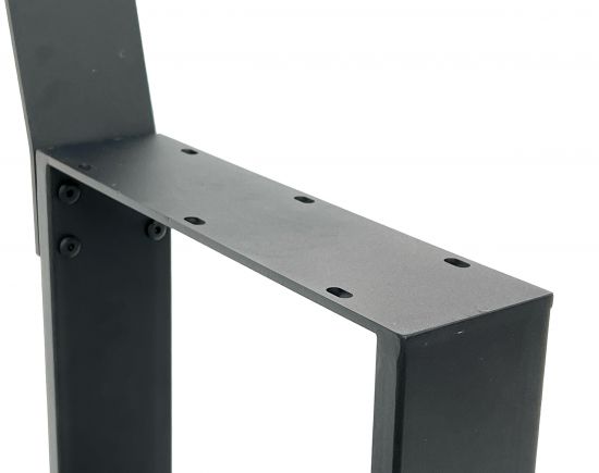 DanDiBo 2x bench legs metal black with backrest set Solid DIY bench feet 96478 Seat frame for garden bench Bench frame Robust Stable