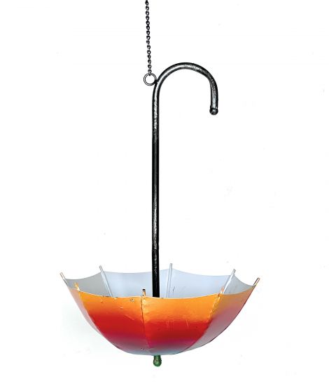 DanDiBo Blumenampel Metall Hängeampel mit Topf Innen Außen Regenschirm Hängepflanzen 57 cm 96258 S Pflanzenhänger Blumenhänger Topfhänger Blumen