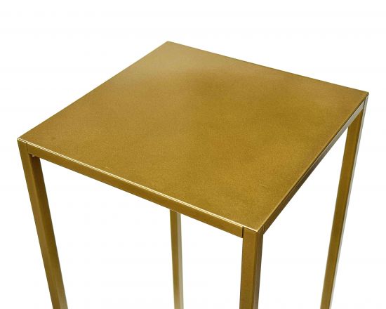 DanDiBo Flower Stool Metal Gold Square 100 cm Flower Stand Side Table 96570 Flower Column Modern Plant Stand Plant Stool
