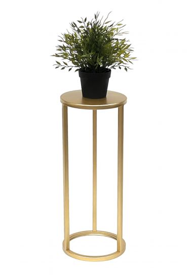 DanDiBo Flower Stool Metal Gold Round 50 cm Flower Stand Side Table 96510 S Flower Column Modern Plant Stand Plant Stool