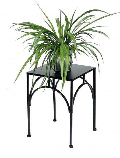DanDiBo Flower Stool Metal Black Angular 38 cm Flower Stand Flower Column 96449 L Plant Stool Modern Plant Stand