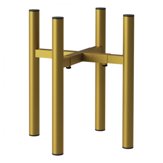 DanDiBo Adjustable Plant Stand Gold Metal 30 cm Flower Stand 96474 Flower Stool Adjustable Modern Plant Stool Flower Column