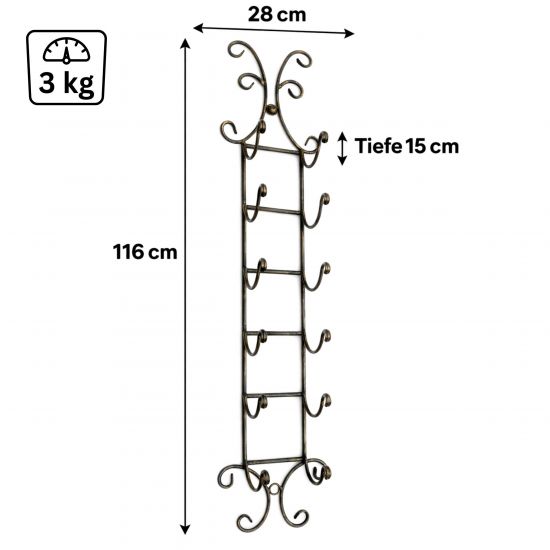 Preview: DanDiBo Handtuchhalter Schwarz Wand Bad 568 Badezimmer Handtuchregal Aufbewahrung Badetuchhalter Wandmontage Antik Vintage Wandhandtuchhalter Tower Holder
