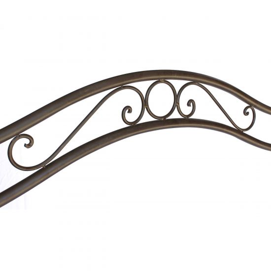 DanDiBo Hollywoodschaukel 2 Sitzer Metall Antik Gartenschaukel 082505 Schaukelbank Schmiedeeisen Bank Outdoor Wetterfest