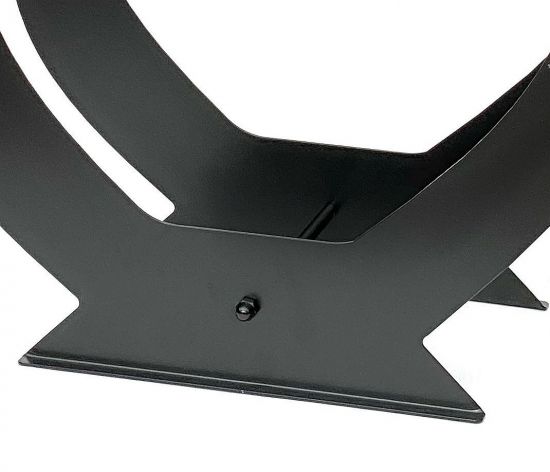 DanDiBo Kaminholzregal Innen Metall Schwarz Innen Kaminholzständer Flamme 79 cm 96169 Holzkorb Kaminholzhalter Feuerholzregal Holzregal