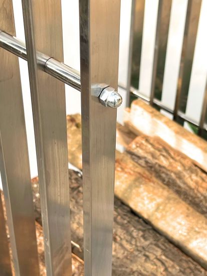 DanDiBo firewood rack indoor metal stainless steel firewood rack 96429 150 cm wood basket firewood holder wood rack