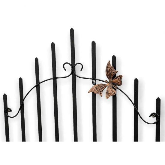 Preview: DanDiBo Kräuterregal Kücheregal Balkonregal Wand Metall Schwarz 96237 Wandregal Blumenregal Pflanzenhalter Wandblumenhalter Küche Balkon