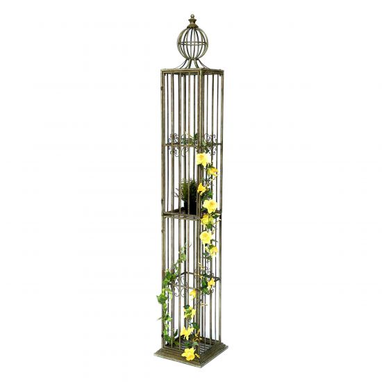 DanDiBo Metal Garden Trellis Rose Column Rose Tower 230 cm Climbing Column 93970 Trellis Rose Column Garden Climbing Aid Outdoor