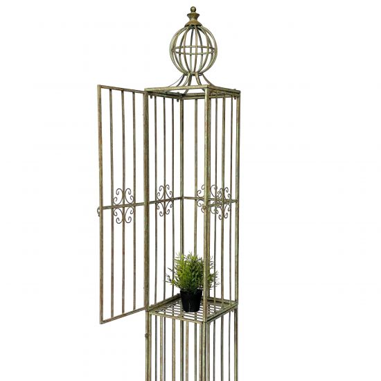 DanDiBo Metal Garden Trellis Rose Column Rose Tower 230 cm Climbing Column 93970 Trellis Rose Column Garden Climbing Aid Outdoor