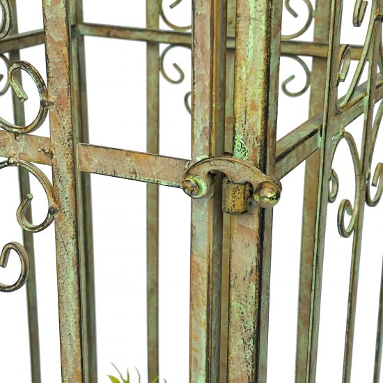 DanDiBo Metal Garden Trellis Rose Column Rose Tower 230 cm Climbing Column 93970 Trellis Rose Column Garden Climbing Aid Outdoor