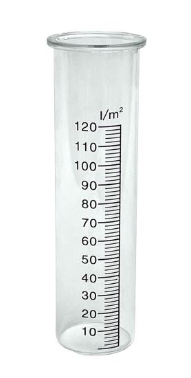 DanDiBo Regenmesser Glas 15 cm 85643 - Ersatzglas für Niederschlagsmesser Wetterfrosch, Eulen, Hase, Schnecke