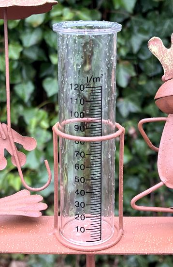 DanDiBo Regenmesser Glas 15 cm 85643 - Ersatzglas für Niederschlagsmesser Wetterfrosch, Eulen, Hase, Schnecke