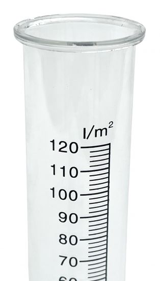 DanDiBo Regenmesser Glas 15 cm 85643 - Ersatzglas für Niederschlagsmesser Wetterfrosch, Eulen, Hase, Schnecke