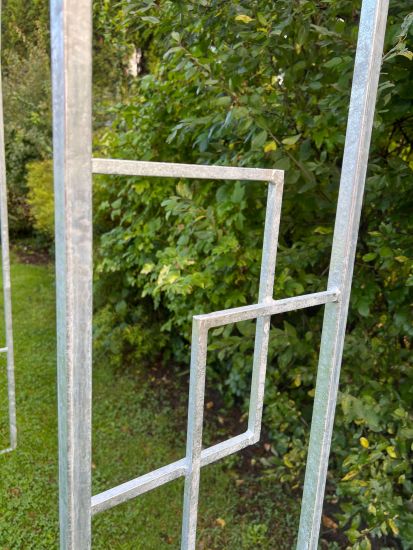 DanDiBo Rose arch Galvanised Solid 150 cm Archway 96524 Weatherproof Round arch Solid iron climbing aid Garden arch Hot-dip galvanised