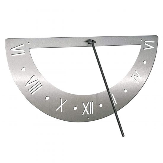 DanDiBo Sonnenuhr Edelstahl für die Wand 70 cm Rostfrei 96687 Ausrichtbar Wetterfest Gartenuhr Modern Metall