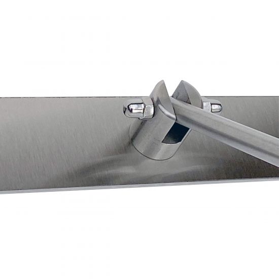 DanDiBo Sonnenuhr Garten Edelstahl Wand 70 cm Rostfrei 96687 Ausrichtbar Gartenuhr Wetterfest Outdoor Modern Metall